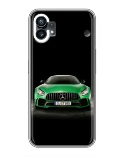 Чехол для Motorola Moto G36 с картинкой «Mercedes — неоновый лого»