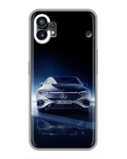 Чехол для Motorola Moto G36 с картинкой «Ночной Mercedes EQ»
