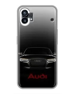 Чехол для Motorola Moto G36 с картинкой «Audi — градиентный контур»