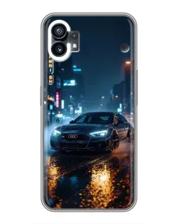Чехол для Motorola Moto G36 с картинкой «Ночной город и Audi»