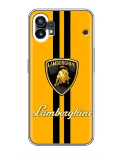 Чехол для Motorola Moto G36 с картинкой «Lamborghini Stripe желтый»