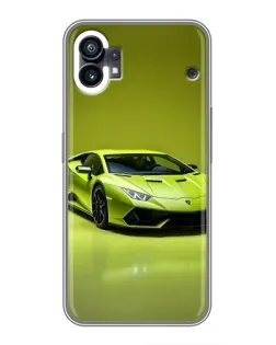 Чехол для Motorola Moto G36 с картинкой «Салатовый Lamborghini Huracan»