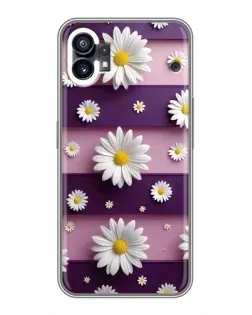 Чехол для Motorola Moto G36 с картинкой «Ромашки на фиолетовом»