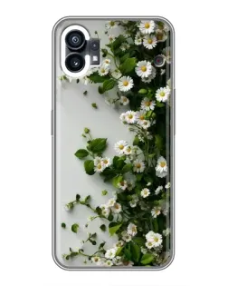 Чехол для Motorola Moto G36 с картинкой «Ветка мелких белых цветов»