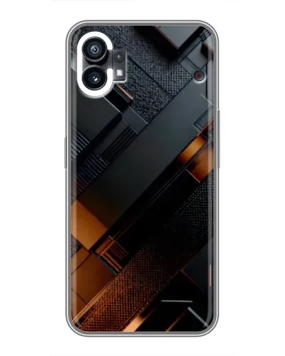 Чохол для Motorola Moto G36 з картинкою «Чорні геометричні блоки»