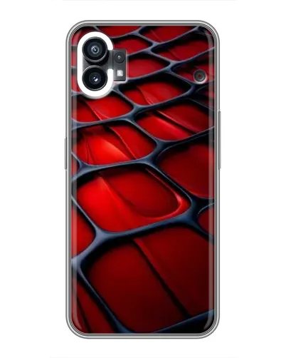 Чохол для Motorola Moto G36 з картинкою «Червона глянцева сітка»
