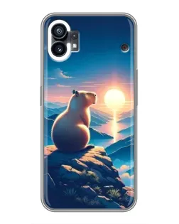 Чехол для Motorola Moto G36 с картинкой «Закат солнца с капибарой» Чехол для Motorola Moto G36 с картинкой «Закат солнца с капибарой»