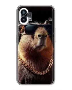 Чехол для Motorola Moto G36 с картинкой «Капибара золотая цепь» Чехол для Motorola Moto G36 с картинкой «Капибара золотая цепь»
