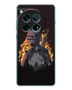 Чехол для Motorola Moto G37 с картинкой «PUBG — огненный силуэт»