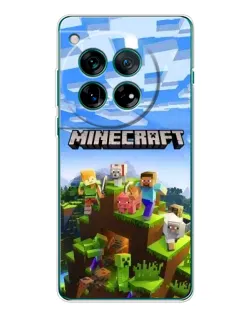 Чехол для Motorola Moto G37 с картинкой «Minecraft классический мир»