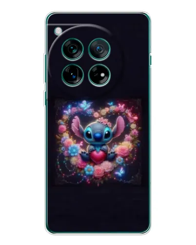 Чехол для Motorola Moto G37 с картинкой «Stitch в цветах»