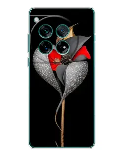 Чехол для Motorola Moto G37 с картинкой «Серебряный фантазийный цветок»