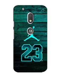 Чохол для Motorola MOTO G4 Play з картинкою «Jordan Cyan 23»