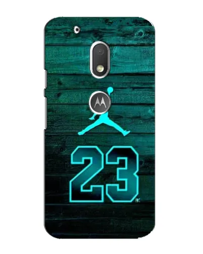 Чохол для Motorola MOTO G4 Play з картинкою «Jordan Cyan 23»