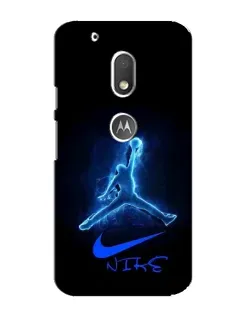 Чохол для Motorola MOTO G4 Play з картинкою «Jordan Neon Blue»