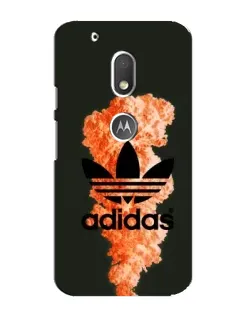 Чохол для Motorola MOTO G4 Play з картинкою «Помаранчевий дим Adidas»