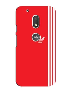 Чохол для Motorola MOTO G4 Play з картинкою «Червоний мінімалізм Adidas»