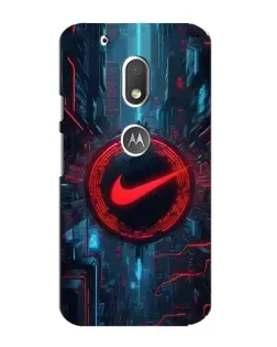 Чохол для Motorola MOTO G4 Play з картинкою «Техногенний стиль Nike»