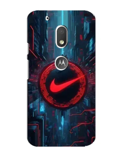 Чохол для Motorola MOTO G4 Play з картинкою «Техногенний стиль Nike»