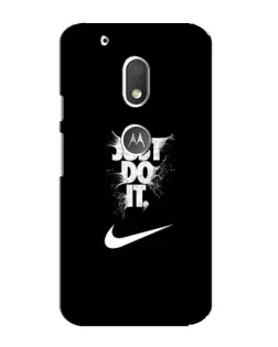 Чохол для Motorola MOTO G4 Play з картинкою «Текстовий принт Nike»