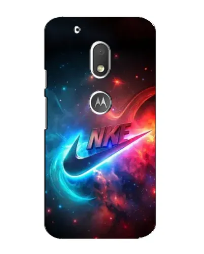 Чохол для Motorola MOTO G4 Play з картинкою «Вогняний логотип Nike»