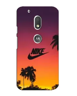 Чохол для Motorola MOTO G4 Play з картинкою «Nike на заході сонця»