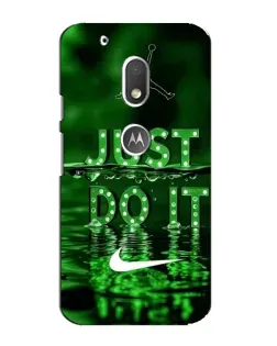 Чохол для Motorola MOTO G4 Play з картинкою «Зелений неоновий Nike»