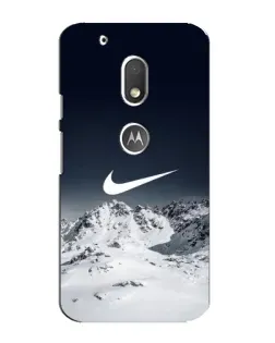 Чохол для Motorola MOTO G4 Play з картинкою «Nike — зимові гори»
