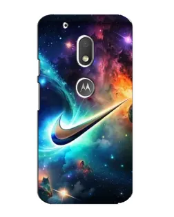 Чохол для Motorola MOTO G4 Play з картинкою «Космічний Nike Swoosh»