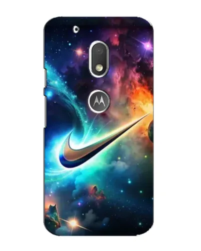 Чохол для Motorola MOTO G4 Play з картинкою «Космічний Nike Swoosh»
