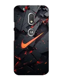 Чохол для Motorola MOTO G4 Play з картинкою «Nike — ефект розломів»