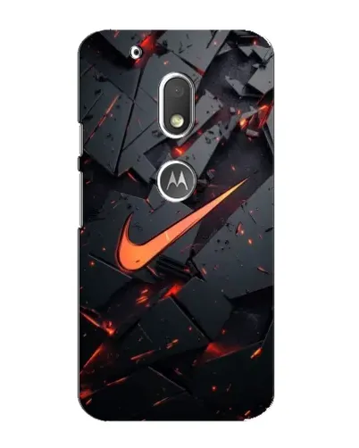 Чохол для Motorola MOTO G4 Play з картинкою «Nike — ефект розломів»