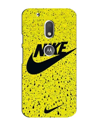 Чохол для Motorola MOTO G4 Play з картинкою «Жовтий текстурний Nike»