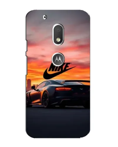 Чохол для Motorola MOTO G4 Play з картинкою «Nike та суперкар»