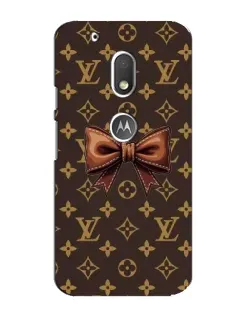 Чохол для Motorola MOTO G4 Play з картинкою «LV з бантом»