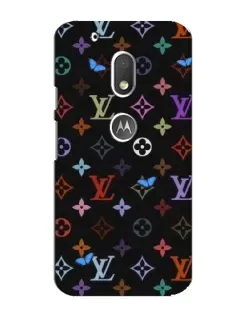 Чохол для Motorola MOTO G4 Play з картинкою «Кольорова монограма LV»