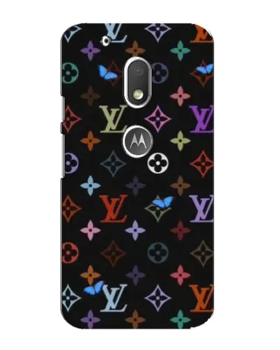 Чохол для Motorola MOTO G4 Play з картинкою «Кольорова монограма LV»
