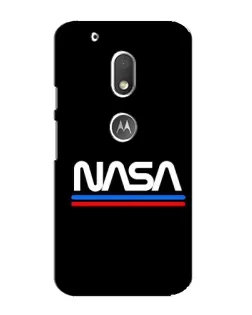 Чехол для Motorola MOTO G4 Play с картинкой «NASA — классика Red Blue» Чехол для Motorola MOTO G4 Play с картинкой «NASA — классика Red Blue»