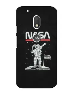 Чохол для Motorola MOTO G4 Play з картинкою «NASA — крокуємо по Місяцю»