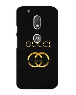 Чохол для Motorola MOTO G4 Play з картинкою «Золотий логотип Gucci»