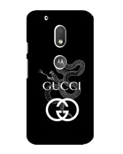 Чохол для Motorola MOTO G4 Play з картинкою «Gucci — срібна змія»