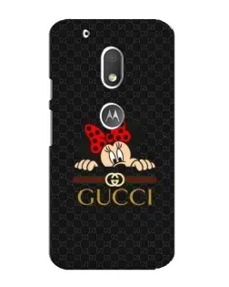 Чохол для Motorola MOTO G4 Play з картинкою «Мінні Маус Gucci — чорний»
