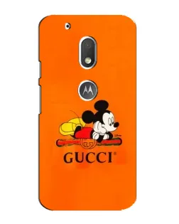 Чохол для Motorola MOTO G4 Play з картинкою «Міккі Маус Gucci — помаранч»
