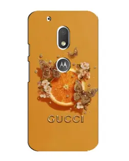 Чохол для Motorola MOTO G4 Play з картинкою «Gucci — золоті метелики»