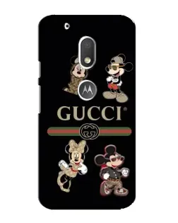 Чохол для Motorola MOTO G4 Play з картинкою «Gucci — герої Disney та монограма»