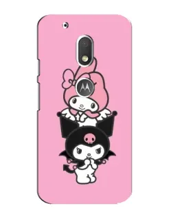 Чехол для Motorola MOTO G4 Play с картинкой «My Melody и Kuromi»