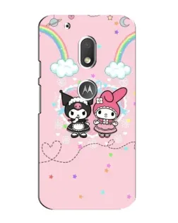 Чехол для Motorola MOTO G4 Play с картинкой «My Melody и Kuromi»