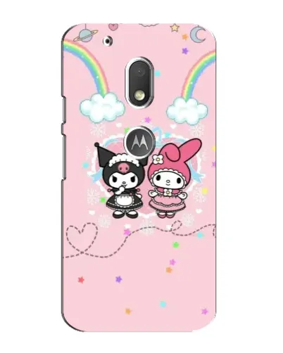 Чехол для Motorola MOTO G4 Play с картинкой «My Melody и Kuromi»