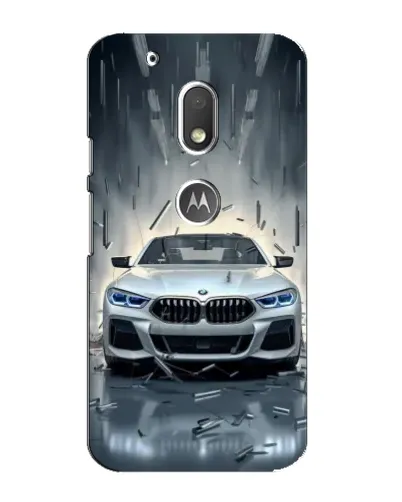 Чехол для Motorola MOTO G4 Play с картинкой «BMW в свете фар»