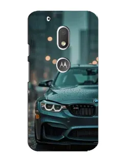 Чехол для Motorola MOTO G4 Play с картинкой «BMW в огнях города»